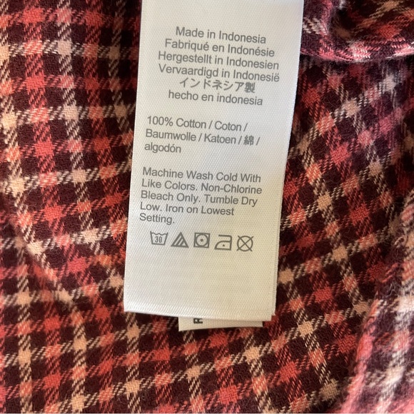J Crew Womens Classic Fit Flannel Shirt Sz 2 Check Heritage Preppy Cabincore - Picture 11 of 11